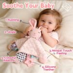 A luxurious 30-piece pink baby gift basket by Glowsprout, filled with newborn essentials and keepsakes.