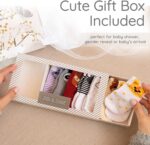 Seven pairs of ZIRI & ZANE baby socks in various multi-color, animal print, letter print, and striped patterns.